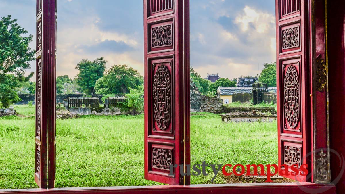 Hue Citadel - The ruins have more meaning than the new pavilions.